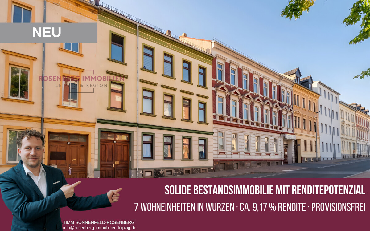 Mehrfamilienhaus, 7 Einheiten – Zuschlag über Startpreis – Wurzen