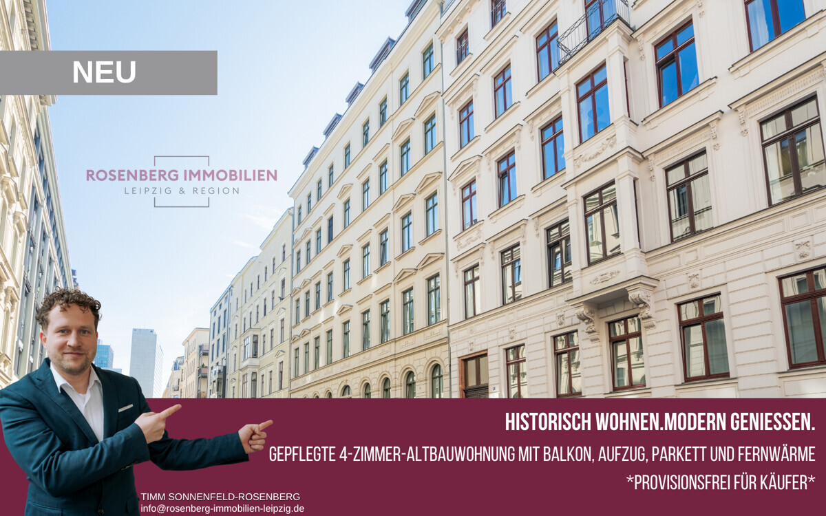 Gründerzeitwohnung mit Balkon – Zuschlag über Startpreis – Zentrum